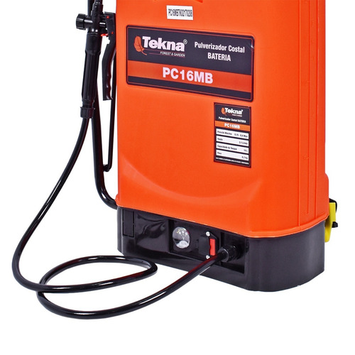 Pulverizador Costal 16l A Bateria 12v Pc16mbtk Tekna