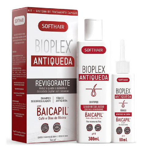 Softhair Kit Bioplex Antiqueda Shampoo 300ml+tônico 60ml
