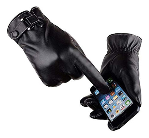 Vicsport Guantes De Cuero Para Mensajes De Texto Con Pantall