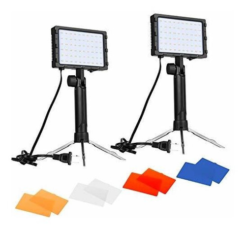 Emart 60 Led Kit De Iluminacion Fotografica Portatil Continu