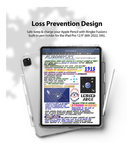 Imagen 7 de 7 de Funda Para iPad Pro 12,9 6ª & 5ª Generac 2022 Ringke Fusion