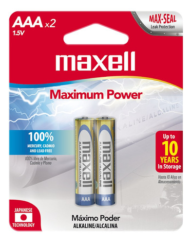 Pila Aaa Maxell Precio Por Caja De 10 Pares Original Japon