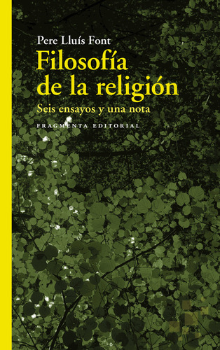 Filosofia De La Religion - Lluís Font, Pere