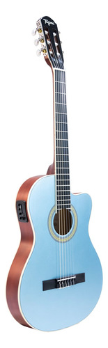 Guitarra Electroacustica Tagima Cartagena Nylon Azul Satin