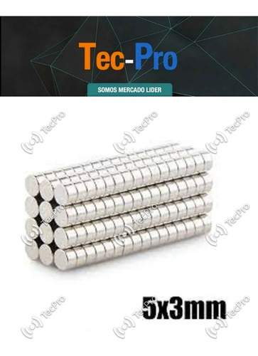 Imagen 3 de 8 de 10 Imanes De Neodimio 5x3 Mm Super Potentes
