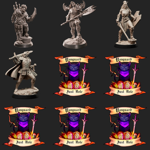 Miniaturas Para Rol 3d Resina Ogros/semi/orcos/semiorco/trol