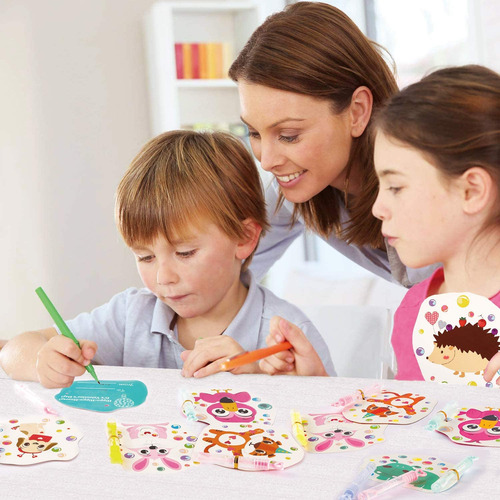 Cartas San Valentín Niños 32 Varitas Burbujas 32 Cartas Sa Color