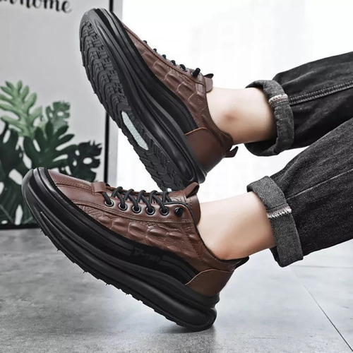 Zapatos Casuales Con Estampado De Cocodrilo De Moda Retro