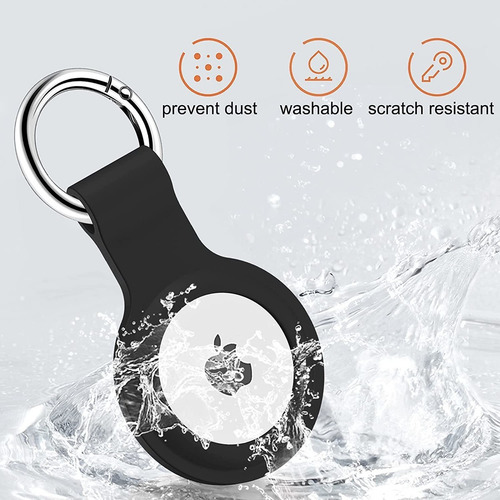Imagen 2 de 7 de Funda De Silicona Compatible Con Airtag Con Funda