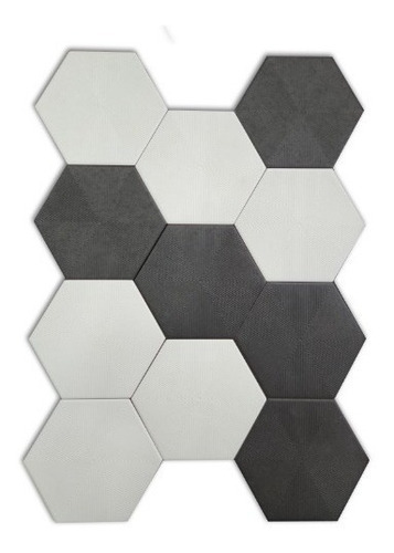 Imagen 1 de 7 de Ceramica Hexagonal Con Relieve 20x23 Cm 1ª Calidad