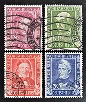 Comprar Alemania, Serie Mi 117-120 Personalidades 1949 Usada L17597