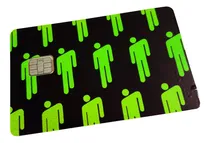 Comprar Sticker Cover Tarjeta Skin Calcomania Billie Eilish Logo