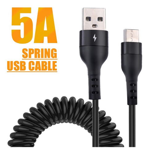 Cable Usb Tipo C De Carga Rápida Para Coche Con Fecha Y Carg