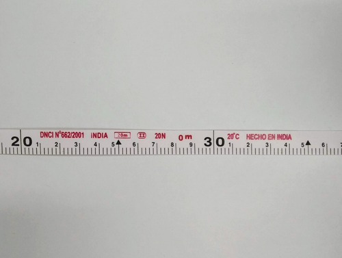 Cinta Metrica Fibra D Vidrio Agrimensor Homologada 20 Metros