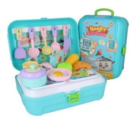 Caja Valija Set De Cocina Niños Infantil Juguetes 40 Piezas