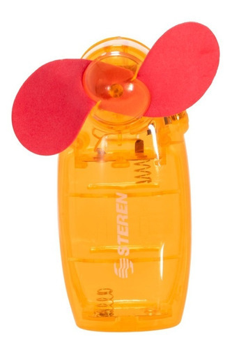 Mini Ventilador Aspas Suaves Y Cuerda Para Colgar |vnt-001na Color De La Estructura Naranja Color De Las Aspas Naranja