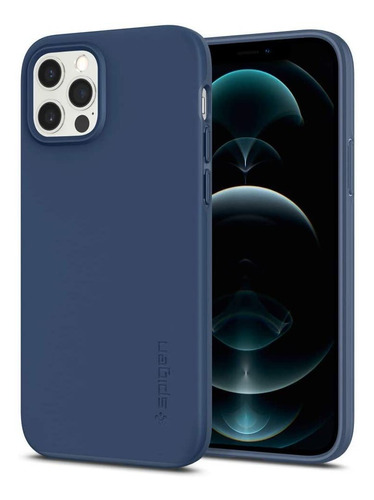 Funda Spigen Para Apple iPhone 12 Pro Deep Blue 