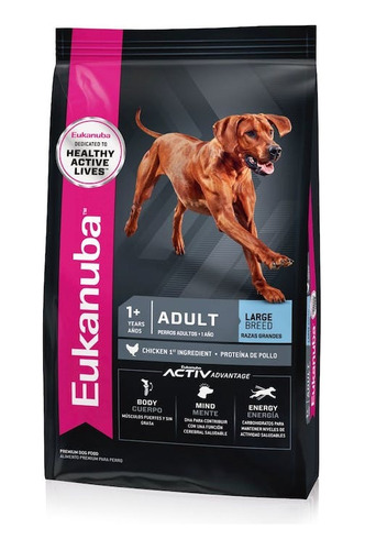 Eukanuba Adulto Razas Grandes 15kg + Tacho Y Plato Regalo!!