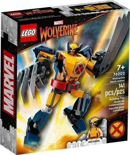 Lego Marvel - Armadura Robótica De Wolverine (76202) 141 Pcz