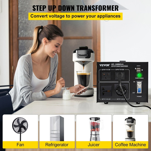 Transformador Variable 2000w Voltaje 240v A 110v, 110v A 240
