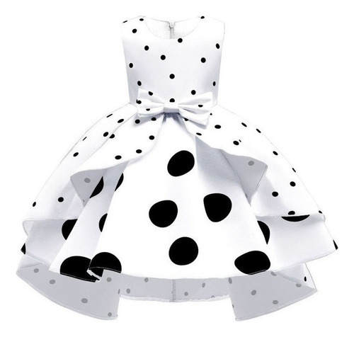 Vestido De Princesa Infantil Retrô De Bolinhas