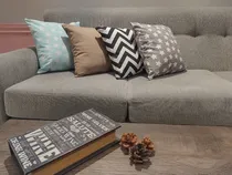 Comprar Almohadones Nórdicos Pack 4 Con Cierre Y Relleno 40x40