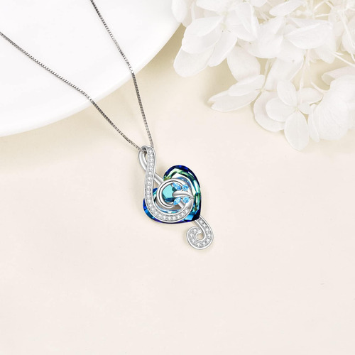 Popkimi Regalos Para Amantes De La Música Collar De Notas Mu