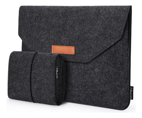 Funda De Fieltro Para Macbook De 13-14 Pulgadas Con Bolsillo