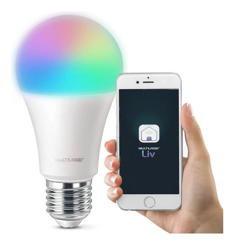 Smart Lâmpada Led Rgb Bulbo Inteligente Wifi 10w Aplicativo