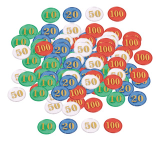 100 Pcs 3.9 Cm Opaco Contando Fichas De Póquer Plástico 100 Pcs 3.9 Cm Opaco Contando Fichas De Póquer Plástico