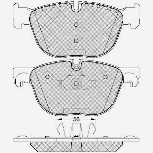 Pastilla De Freno Bmw --x5 3.0- 4.8 4wd 07/ Delantera