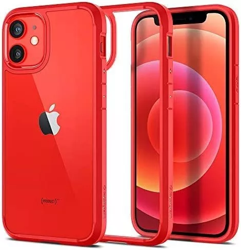 Funda Spigen Ultra Hybrid Para iPhone 12 Mini Rojo