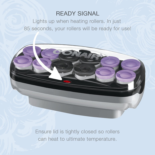 Hot Rollers Conair Ceramic De 3,8 Cm Y 4,4 Cm Con Superclips