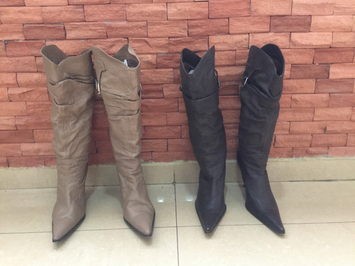 Botas De Cuero Colombiana Usadas.