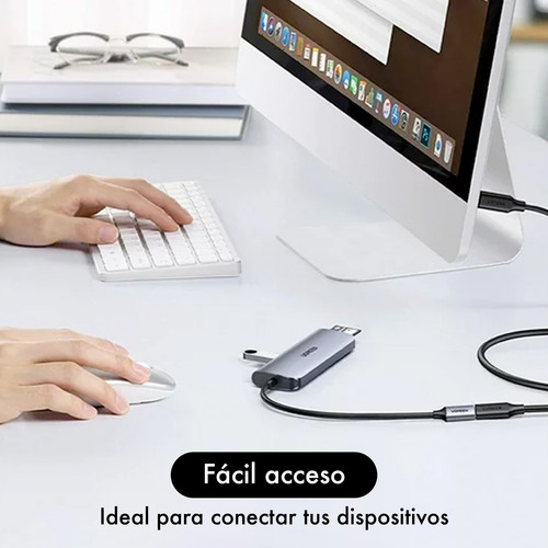 Cable Alargue Usb C - Hembra Macho 2 Metros