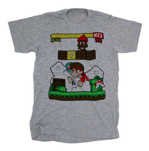 Playera Ryu Stage M3 Gamer Street Parody