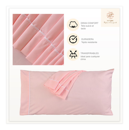 Sábanas Queen Size 2800 Hilos Suave Premium Lisa Soft Nature