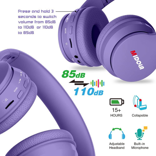 Midola Auriculares Bluetooth Inalámbricos Niños Límite De...