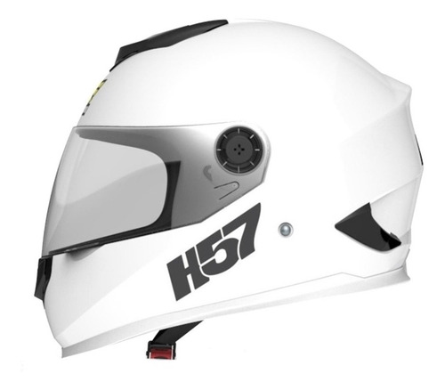 Imagen 2 de 3 de Casco para moto integral Halcon H57 blanco talle XL