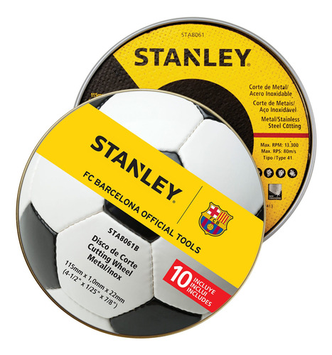 Disco Corte Metal 4-1/2'' Stanley Sta8061b