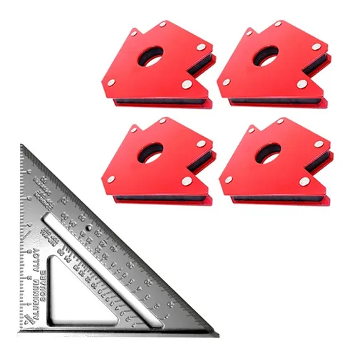 comprar  Pack 4 Escuadras Magneticas Para Soldar 50 Lbs + Esc. Rápid