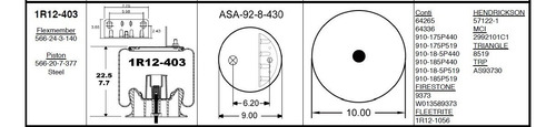 Bolsa De Aire 1r12-403 Goodyear (1 Pieza)