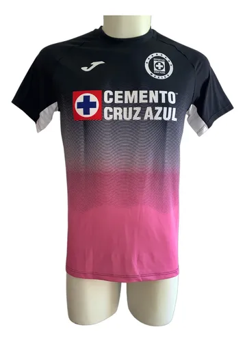 Playera cruz online azul mujer rosa
