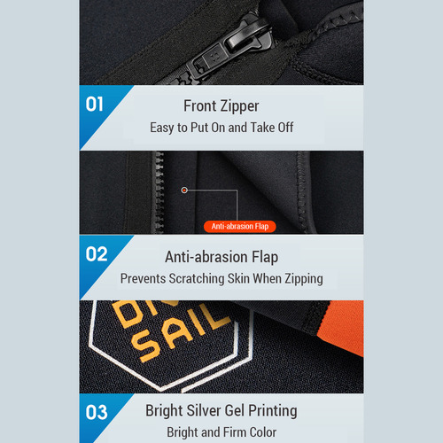 Blusa De Neoprene Quente Com Zíper Frontal Para Homem, Manga