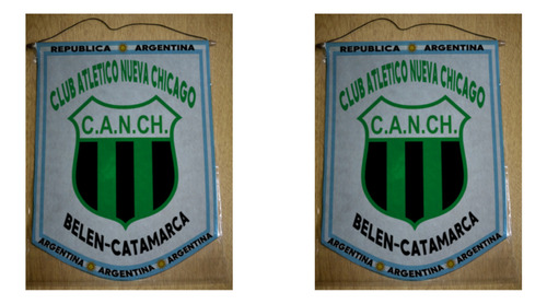 Banderin Chico 13cm Nueva Chicago Belen Catamarca