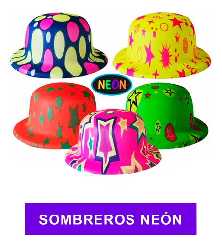 Kit Fiesta Batucada Temática Neón Diversión Para 40 Personas
