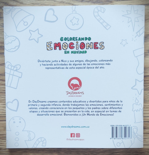 Imagen 4 de 4 de Libro Para Colorear - Coloreando Emociones En Navidad