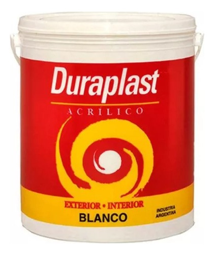 Latex Duraplast Interior Exterior Blanco 20 Lts Acabado Mate