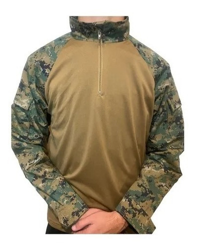 Polera Tactica Combat Shirt Estilo Militar Airsoft