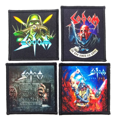 Pack 4 Parches Sodom (set B) Thrash Metal Maniametal 